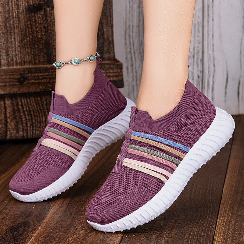 Women's Plus Size Breathable Mesh Pumps - Soft Bottom Casual Shoes