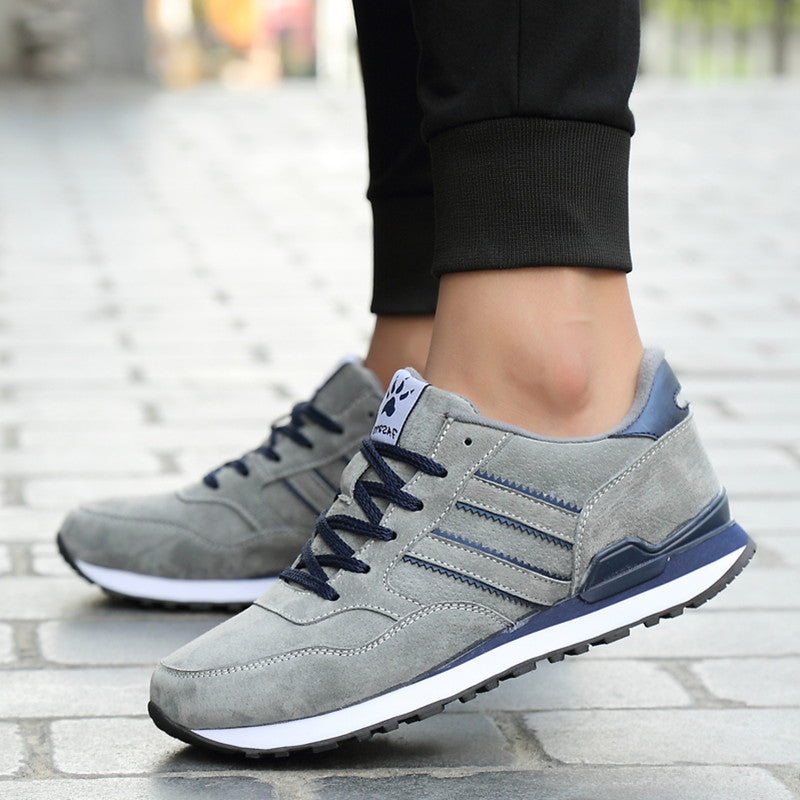 Men's Leather Casual Sneakers - Student-Friendly Everyday Shoes