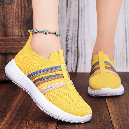 Women's Plus Size Breathable Mesh Pumps - Soft Bottom Casual Shoes