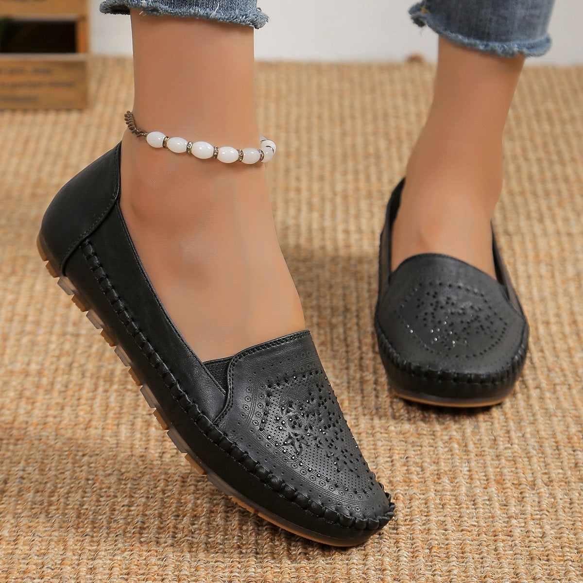 Women's Handmade Gommino Loafers - Casual Driving Shoes