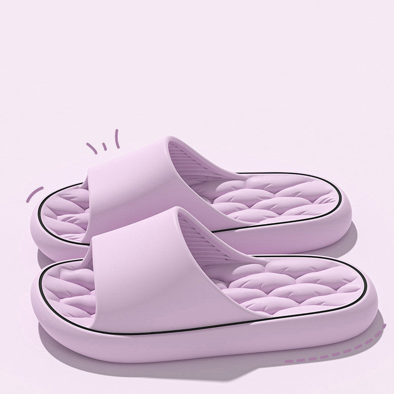 Unisex Non-Slip Bathroom Slippers - Thick Sole House Shoes