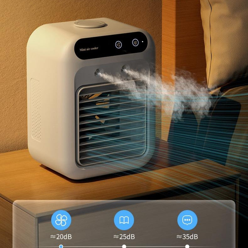 Portable Air Cooler Fan - USB Water Cooling AC for Room, Office & Car