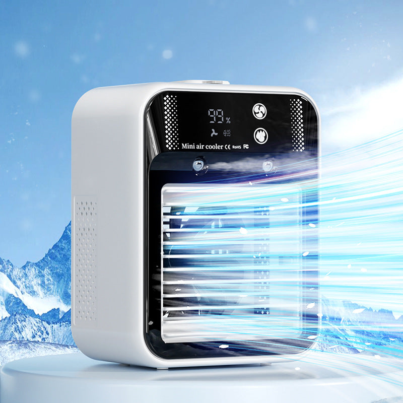 Portable Air Cooler Fan - USB Water Cooling AC for Room, Office & Car
