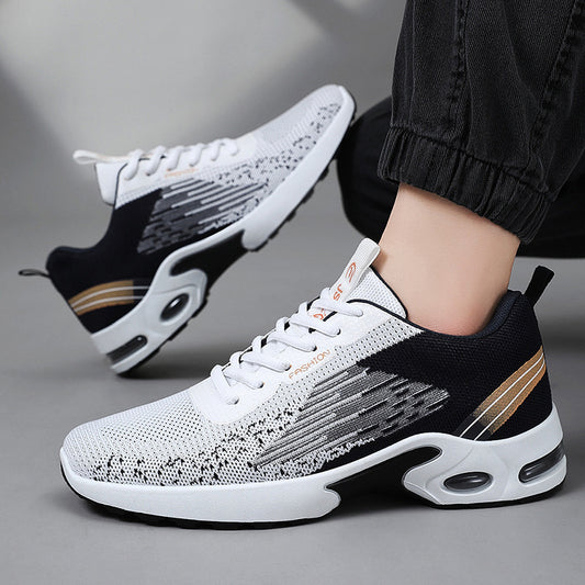 Men's Flying Woven Air Cushion Sneakers - Breathable Summer Athletic Shoes