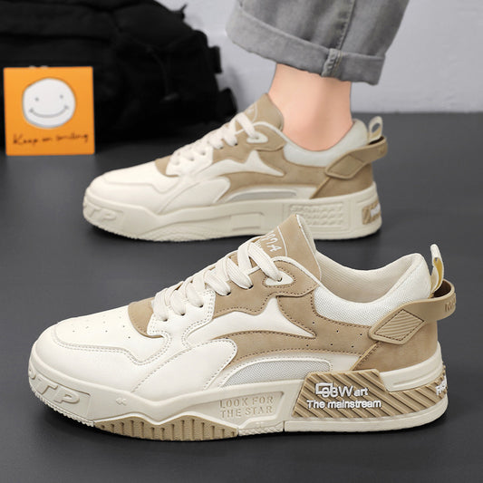 Men's Breathable White Sneakers