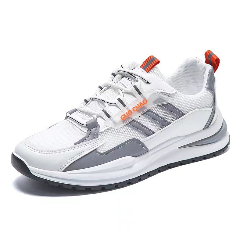 Men's Mesh Running Sneakers - Breathable Lace-Up Athletic Shoes
