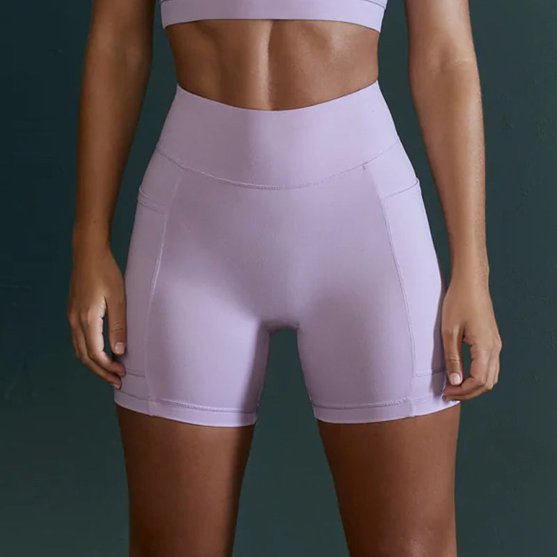 Women's Hip Pocket Running Fitness Shorts - Secure Storage Athletic Shorts