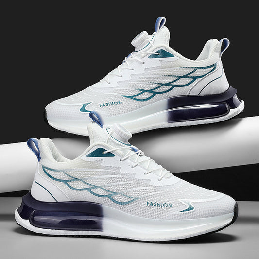 Rotating Button Running Sneakers - Innovative Athletic Footwear