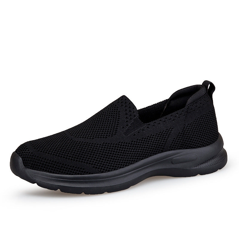 Unisex Mesh Slip-On Sneakers - Lightweight Breathable Running Shoes