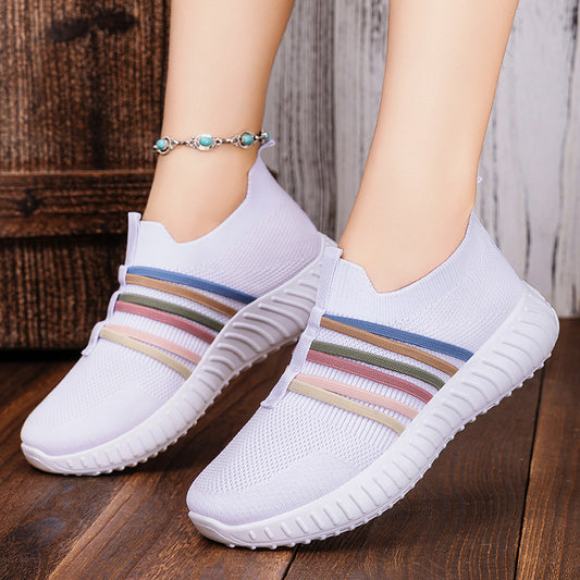 Women's Plus Size Breathable Mesh Pumps - Soft Bottom Casual Shoes