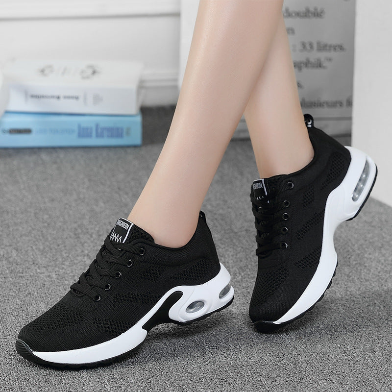 Women's Dense Mesh Flyknit Sneakers - All-Match Comfortable Casual Shoes