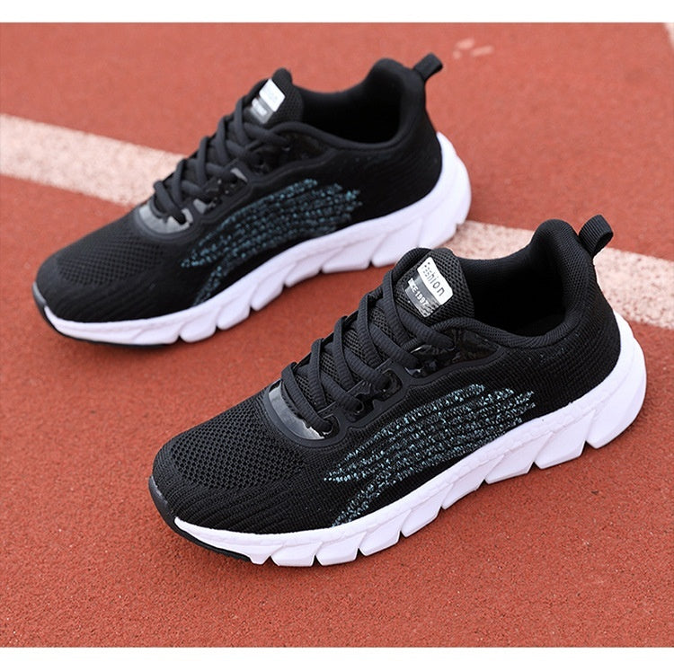 Comfortable Light Running Sneakers - Casual Flat Athletic Shoes