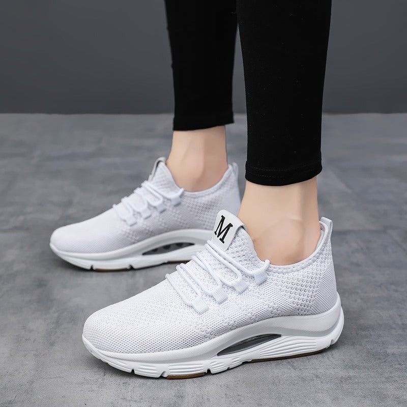 Women's Air Cushion Travel Sneakers - Mesh Lightweight Athletic Shoes