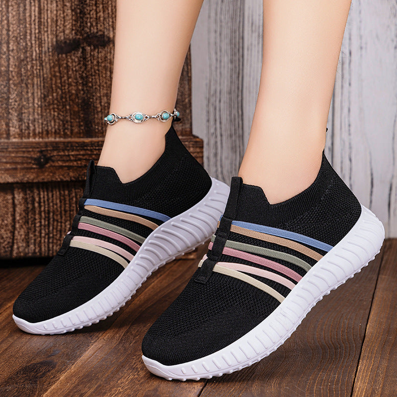 Women's Plus Size Breathable Mesh Pumps - Soft Bottom Casual Shoes