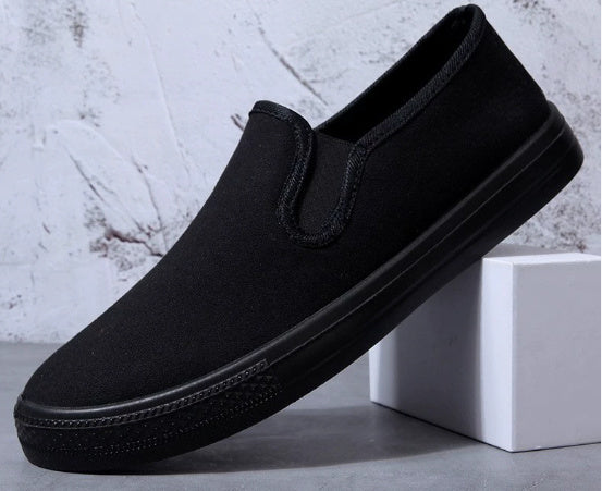 Small White Leather Shoes - Classic Casual Sneakers with Rubber Sole