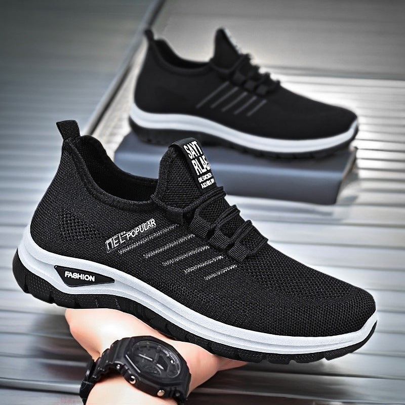 Men's Lightweight Walking Sneakers - Comfortable Soft Bottom Shoes