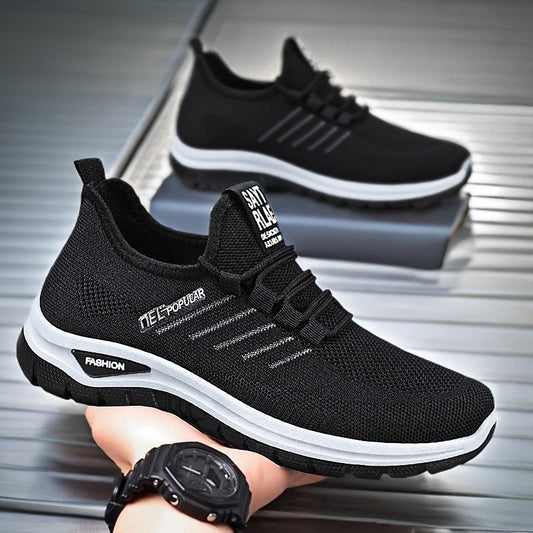 Men's Lightweight Walking Sneakers - Comfortable Soft Bottom Shoes