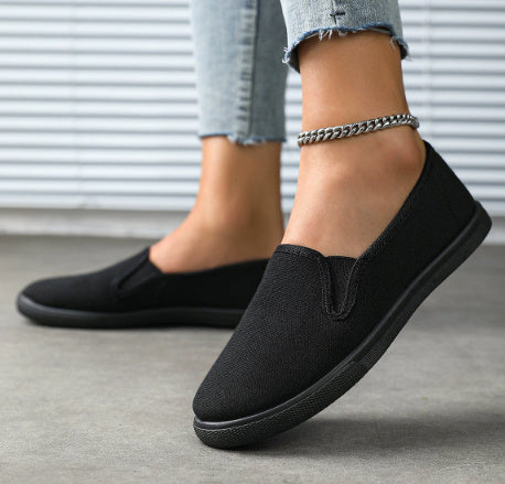 Small White Leather Shoes - Classic Casual Sneakers with Rubber Sole