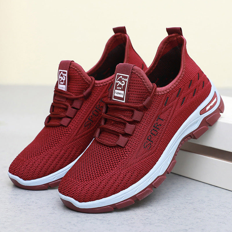 Casual Soft Sole Sneakers - Lightweight Breathable Comfortable Shoes
