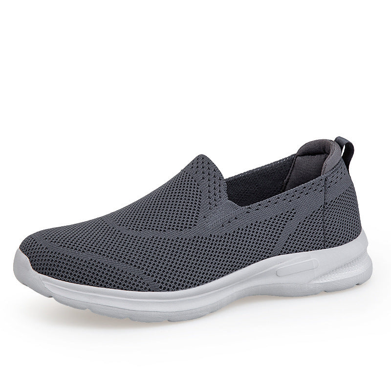 Unisex Mesh Slip-On Sneakers - Lightweight Breathable Running Shoes