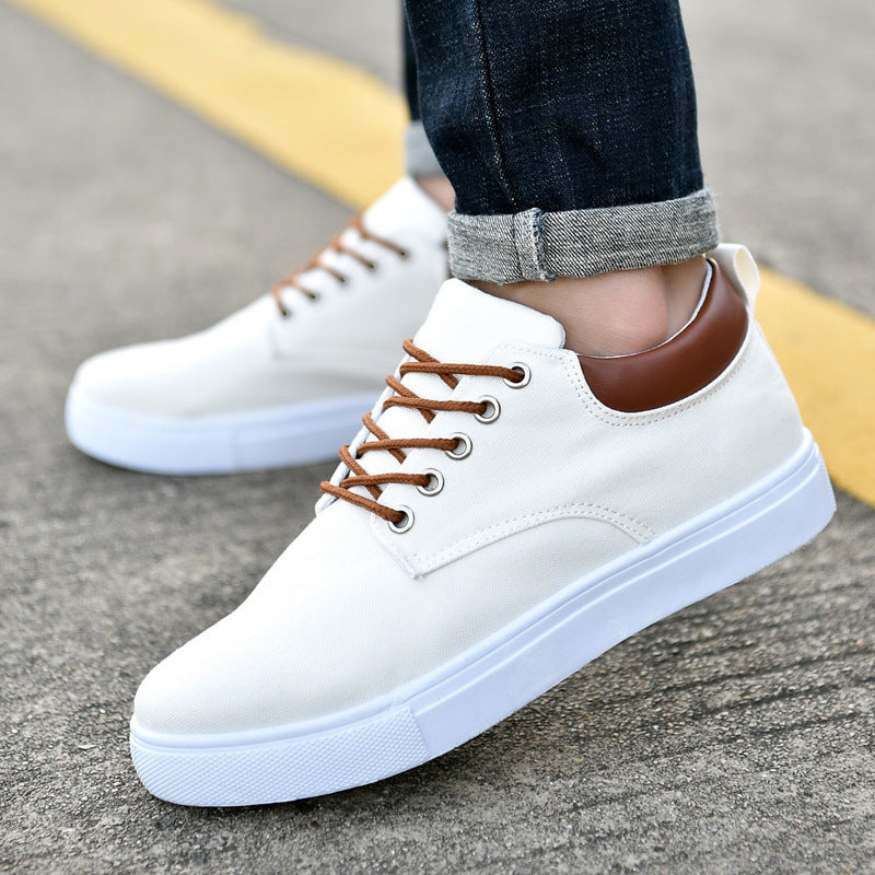 Men's Canvas Sports Sneakers - Korean Style Casual Athletic Shoes