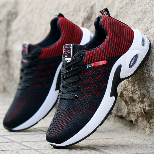 Plus Size Men's Flyknit Sneakers - Breathable Athletic Shoes