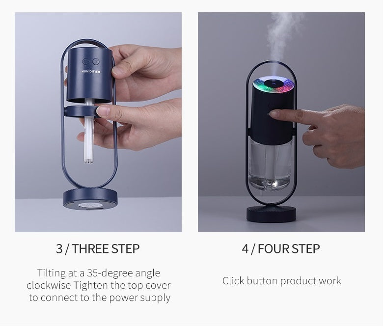 USB Air Humidifier with Projection Night Light - Magic Shadow Mist Maker