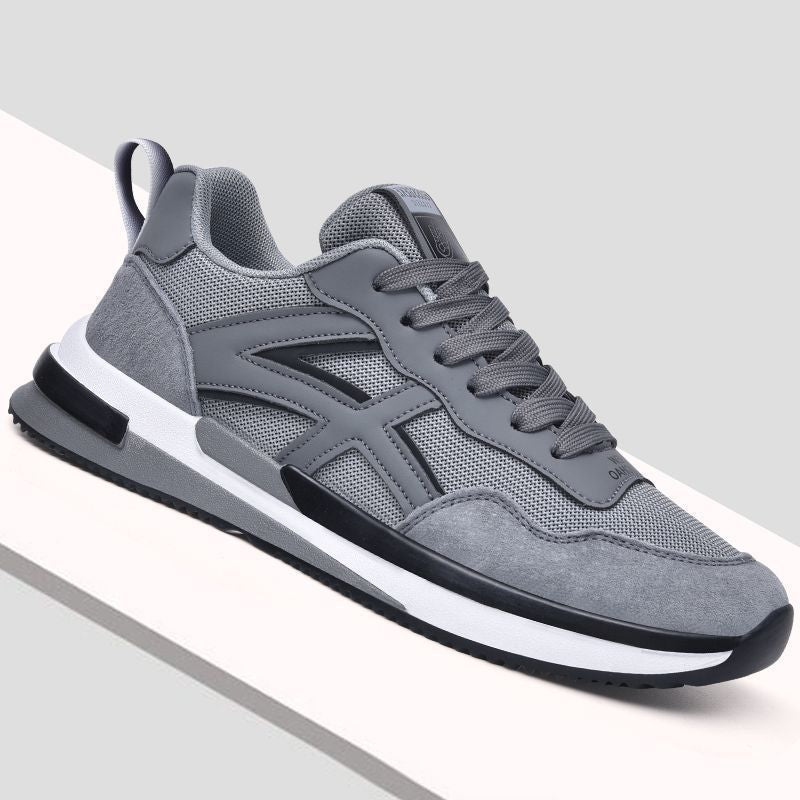 Leather Breathable Casual Sneakers - Comfortable Sports Athletic Shoes