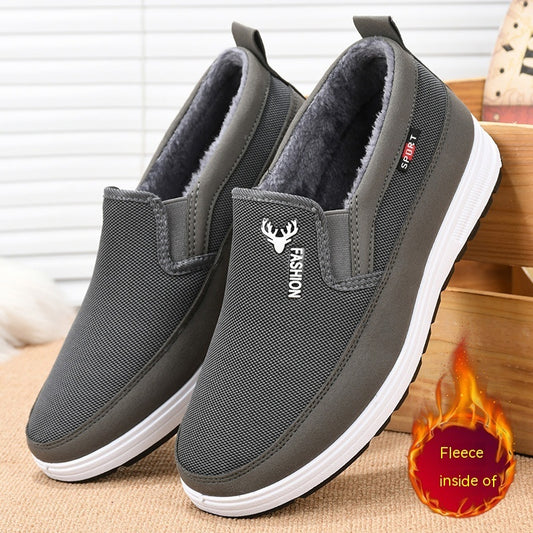 Men's Velvet Cotton-Padded Shoes - Warm Casual Shoes for Autumn & Winter