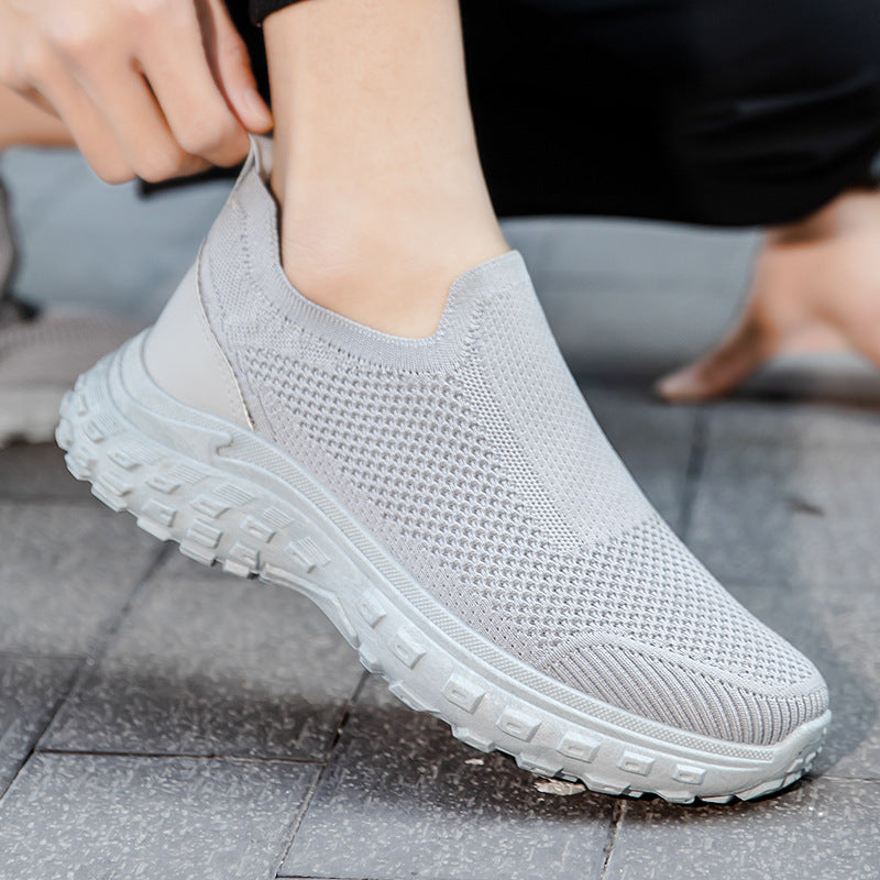 Men's Flying Woven Lightweight Sneakers - Breathable Casual Athletic Shoes