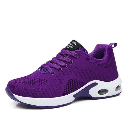 Women's Air Cushion Summer Sneakers - Hollow Flying Woven Outdoor Shoes