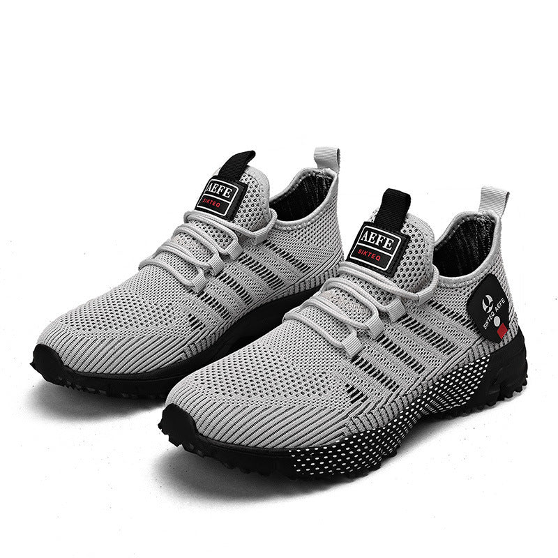 Men's British Style Mesh Sneakers - Cool Minimalist Athletic Shoes