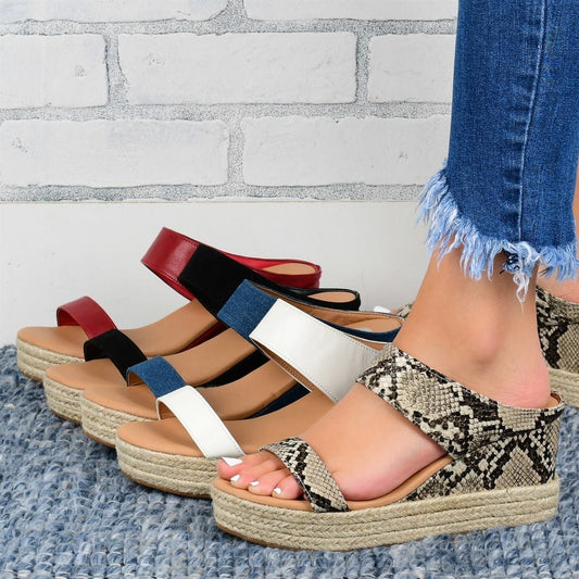 Women's Wedge Heel Sandals - Hemp Rope Casual Summer Shoes