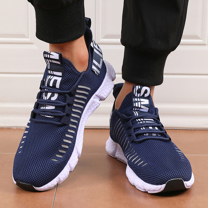 Couple's Breathable Running Sneakers - Hollow Design Casual Athletic Shoes