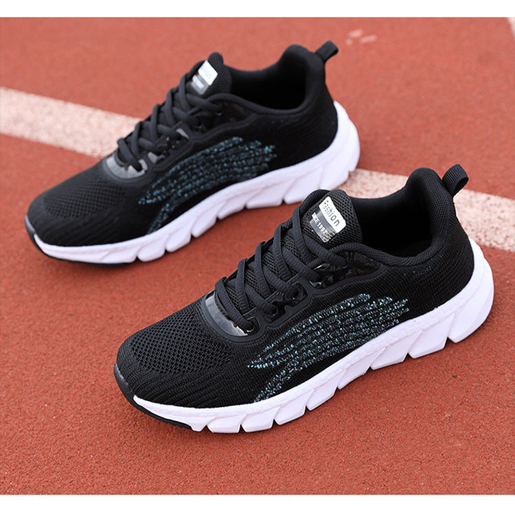 Comfortable Light Running Sneakers - Casual Flat Athletic Shoes