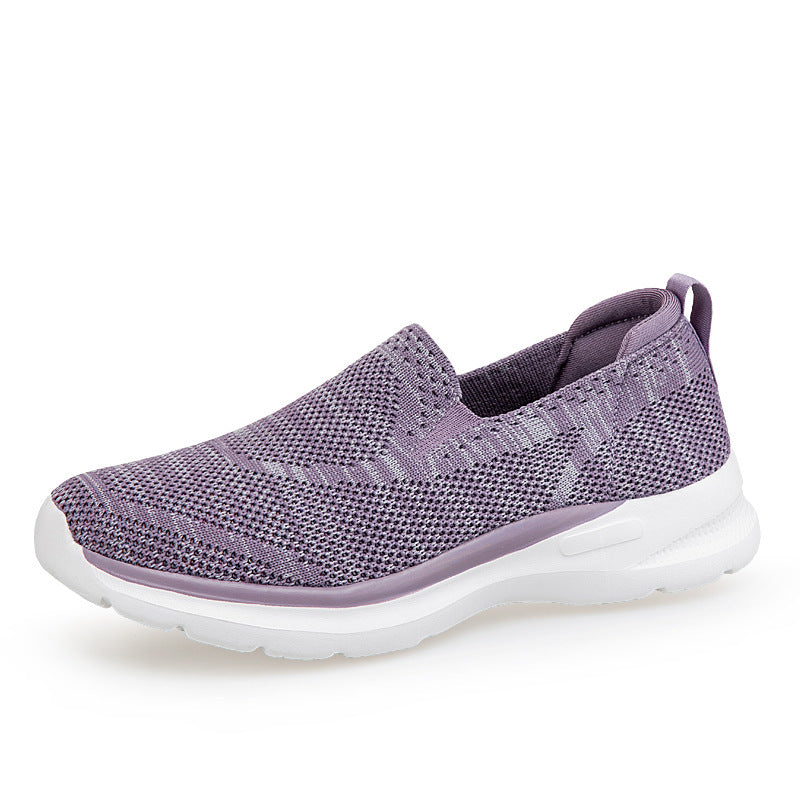Unisex Mesh Slip-On Sneakers - Lightweight Breathable Running Shoes