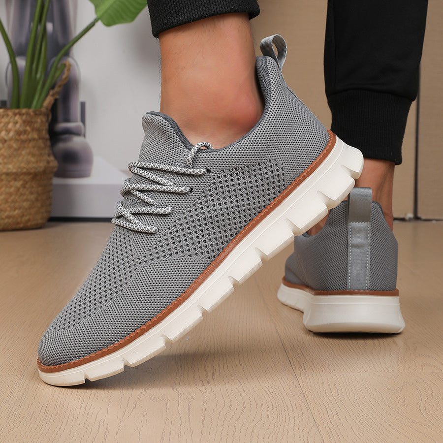 Men's Fashion Flying Woven Sneakers - Breathable Athletic Shoes