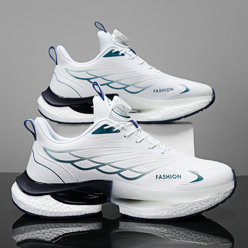 Men's Rotating Button Running Sneakers - Advanced Athletic Shoes