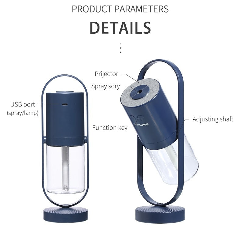 USB Air Humidifier with Projection Night Light - Magic Shadow Mist Maker