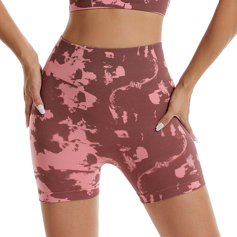 Women's Seamless Camouflage Yoga Shorts - Outdoor Running Fitness Athletic Shorts