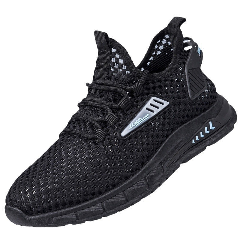 Men's Fashion Mesh Sneakers - Breathable Mid-Top Casual Shoes