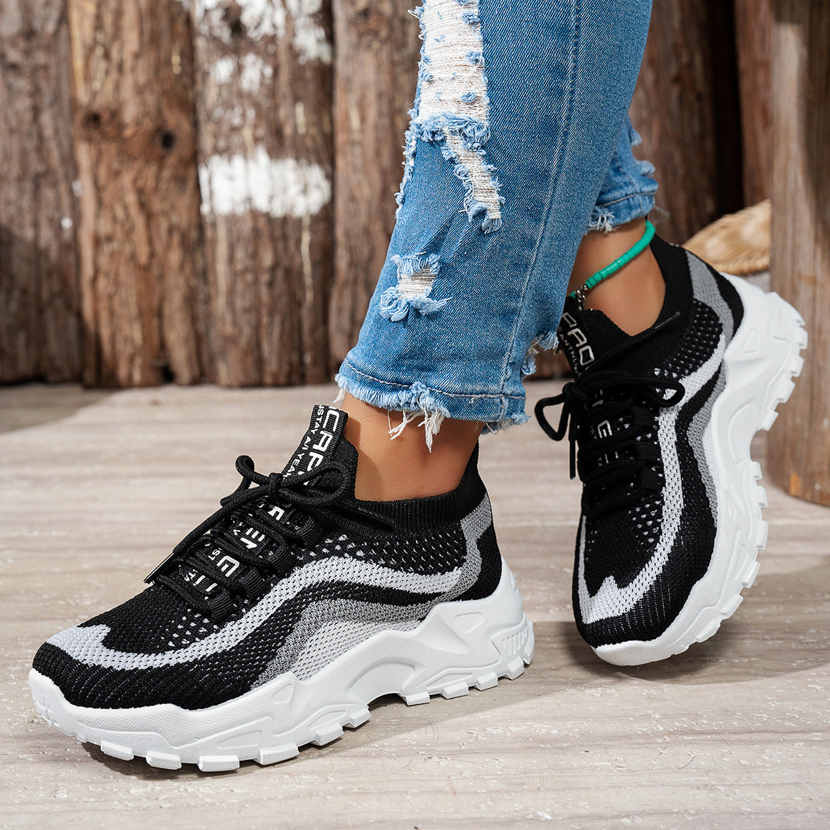 Women's Casual Sports Sneakers - Lightweight Mesh Walking Shoes