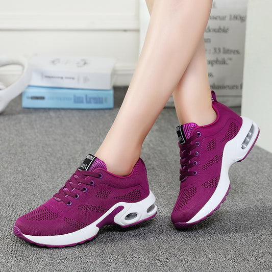 Women's Dense Mesh Flyknit Sneakers - All-Match Comfortable Casual Shoes