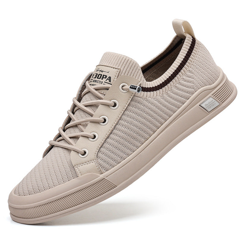 Men's Flying Woven Casual Sneakers - Breathable All-Season Shoes