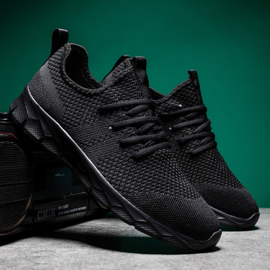 Men's Lightweight Mesh Running Sneakers - Breathable Casual Athletic Shoes