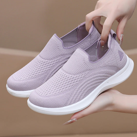 Women's Soft Bottom Casual Sneakers - Lightweight Fashion Shoes