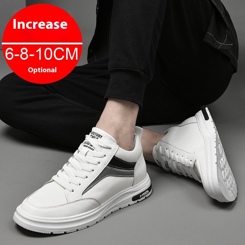 Men's Height Increasing Elevator Sneakers - Invisible Lift Casual Shoes