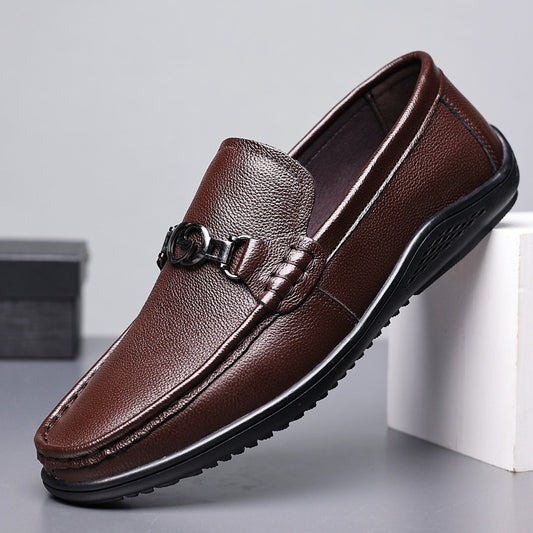 Leather Casual Fashion Shoes - Comfortable Dress Shoes for Men