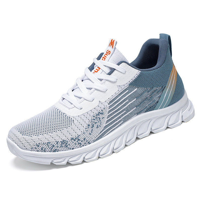 Wavy Bottom Fashion Sneakers - Sport Running Walking Shoes for Men