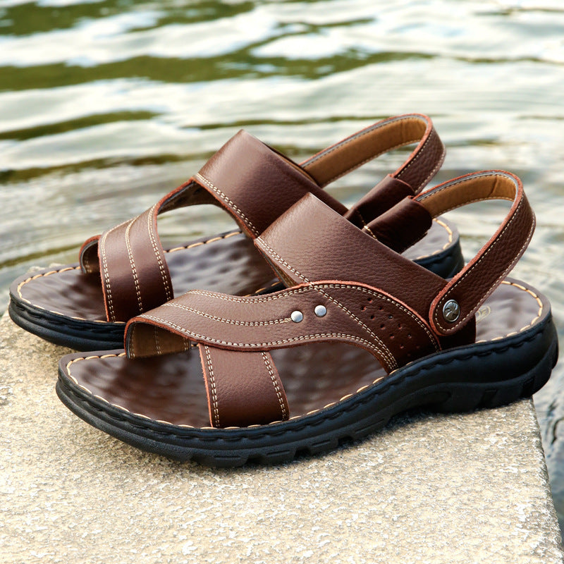 Men's Adjustable Back Strap Sandals - Summer Beach Slides